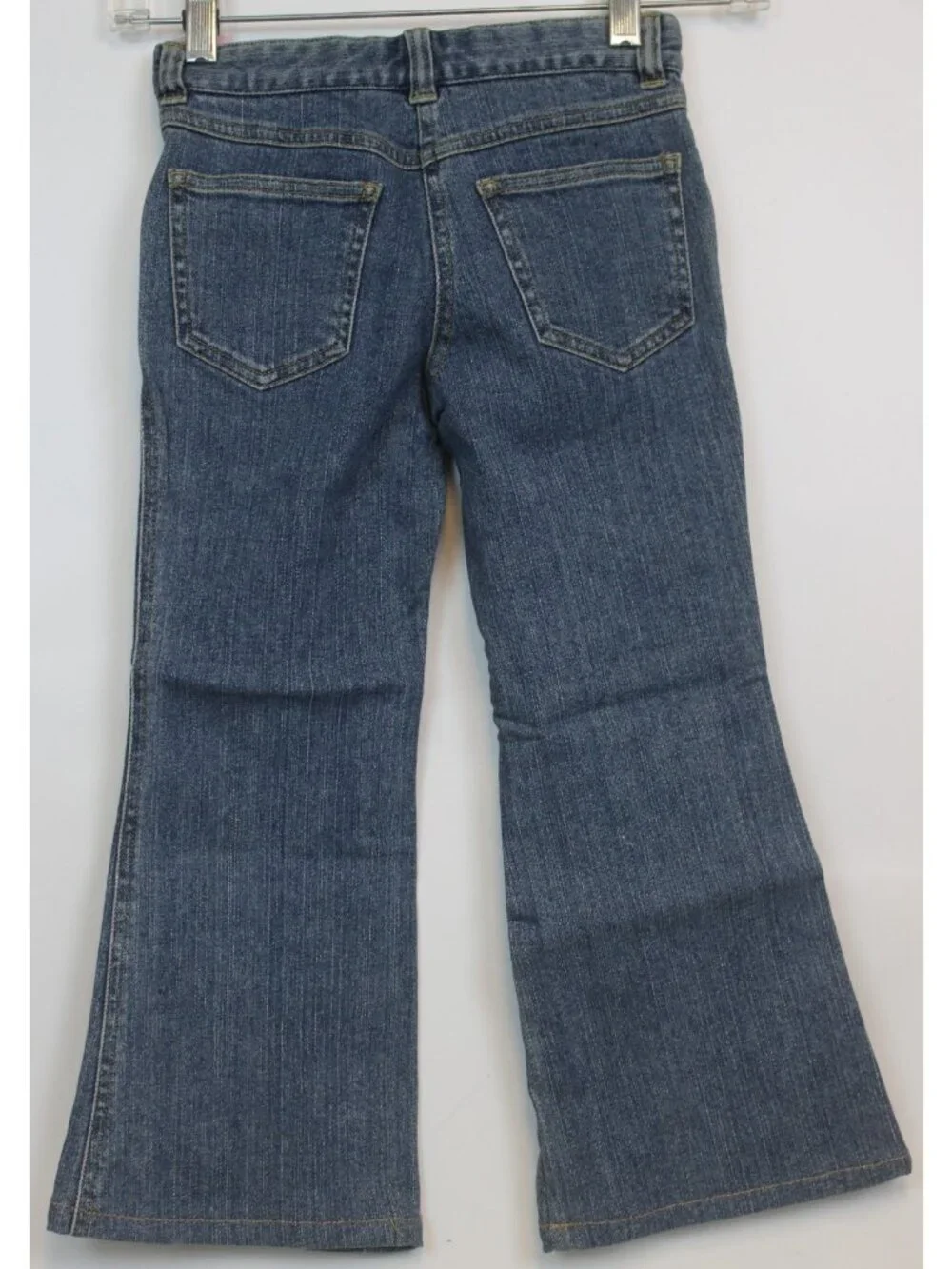 2007 Gymboree Snow Princess Denim Jeans sz 5 Silver snowflakes Embroider Rhinest